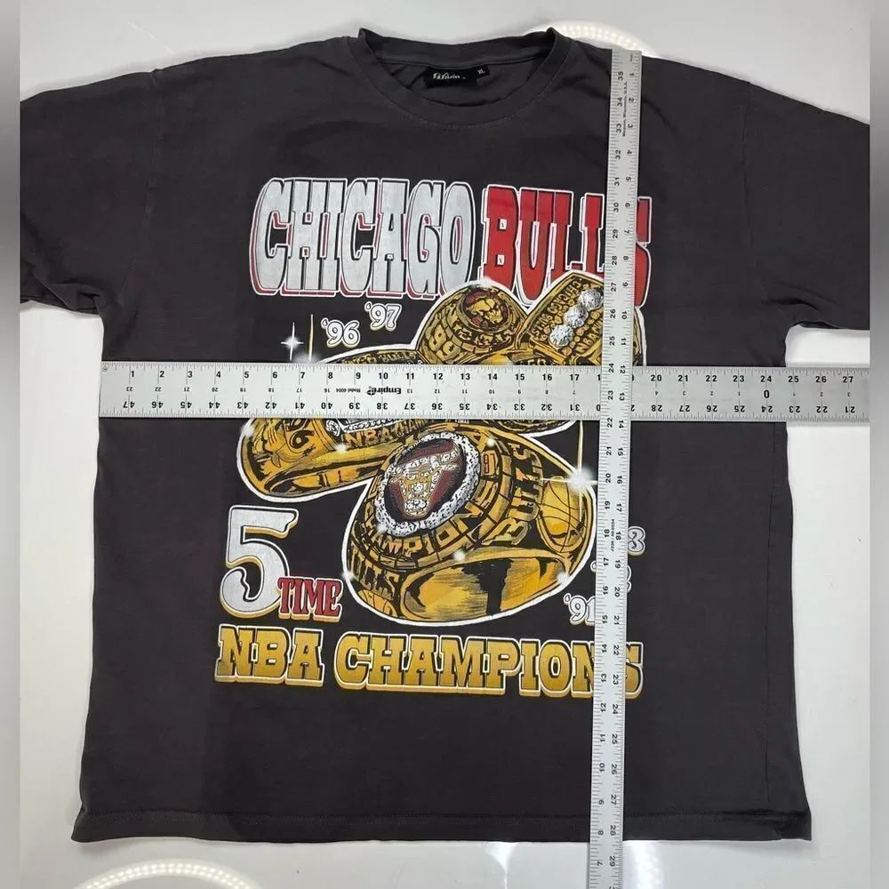 Grace Court 5 time Basketball Champions Graphic T-shirt Men XL Oversized Rap Tee - Picture 7 of 7